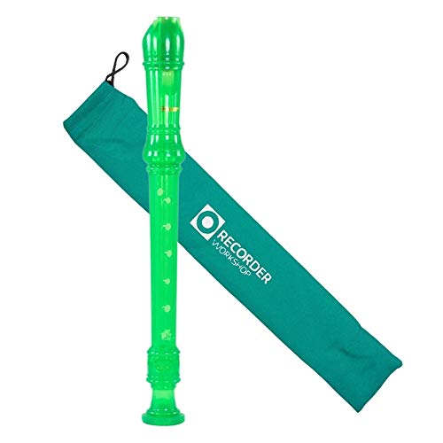Recorder Workshop 301TGR Descant Recorder, Transparent Green - Image 2