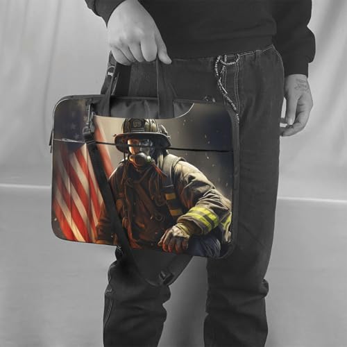 Bolsa maletín para laptop Patriotic Firefighter unisex miniatura 2
