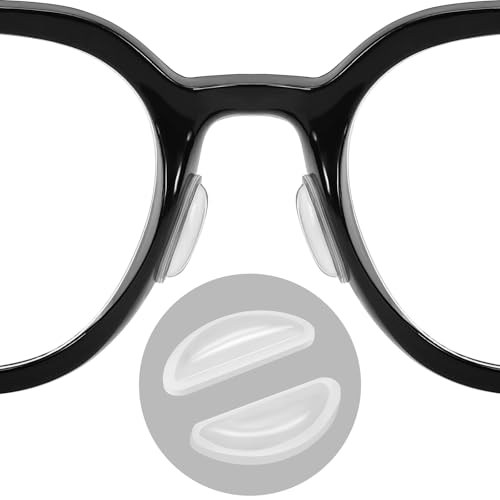 20 Pairs Eyeglass Nose Pads, Comfort Soft Silicone Glasses Nose Pad, Anti-Slip Heighten Air Chamber Glasses Grips for Eyeglasses and Sunglasses