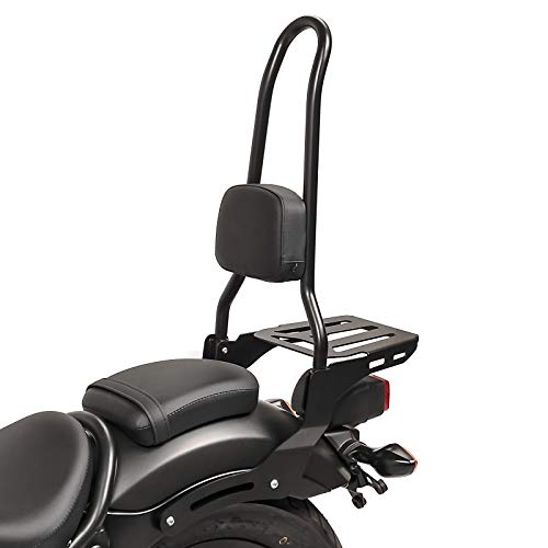 Respaldo XL3 Compatible para Honda Rebel 500 17-25 con Portaequipaje Negro