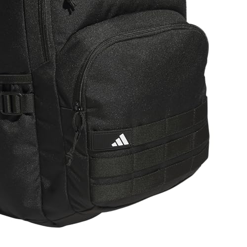adidas Interval Backpack with Laptop Sleeve, Lightweight Durable Book Bag for Women and Men, Black/White, One Size4