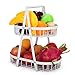 2 tier Obst Etagere Obstkorb 2 Tier Obstschale Obstkorb Obst Schüssel Brotkorb Gemüse Halter aufbewahrung Gemüsegestell für Obst Gemüse, Snacks, Zuhause, Küche Lagerung für Küche Lager