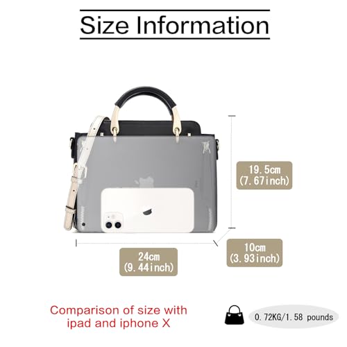 Bolso Satchel para Mujer de Cuero Genuino FOXLOVER miniatura 4
