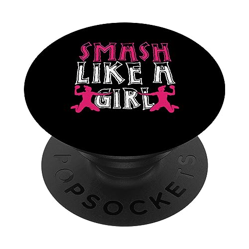 Smash Like Girl | Deportes de pelota | Entrenador de balonmano Jugador PopSockets PopGrip Intercambiable