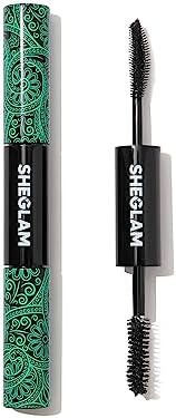 SHEGLAM 2 In 1 Black Volume and Length Waterproof Mascara Long Lasting Dual-Ended Tubing Eye Makeup