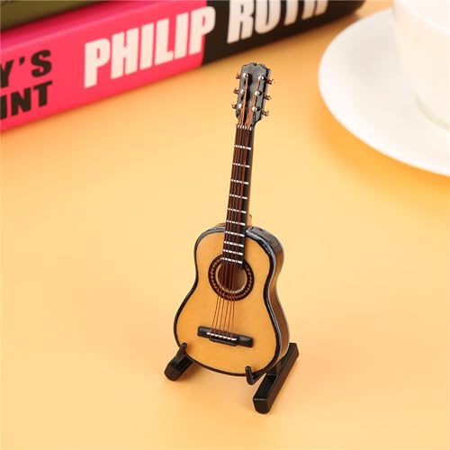 Modelo de guitarra em miniatura de madeira modelo de guitarra, decoração de modelo de guitarra mundo