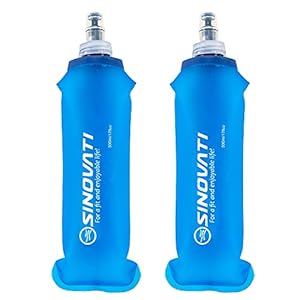 SINOVATI TPU Faltbare Trinkflasche Blau 500ml (2er Pack)