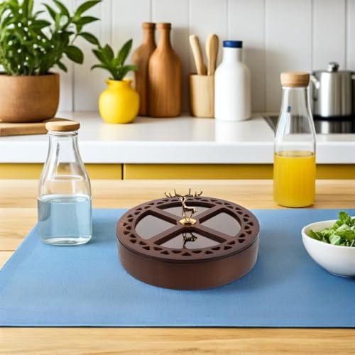 Boîte de conservation pour fruits secs hermétique à 4 compartiments
