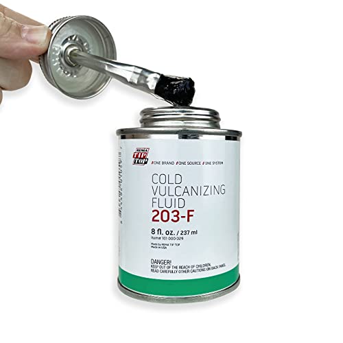 REMA TIP TOP 203-F 8oz Can of Cold Vulcanizing Glue, Universal Tire and Inner Tube Patch Repair Fluid