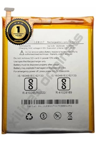 Image of LEB117 Battery for Lava A3 Battery with 1 Year Warranty**** (T120)