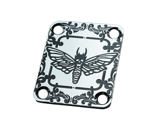Guyker Stainless Steel Guitar Neck Plate (Chrome)