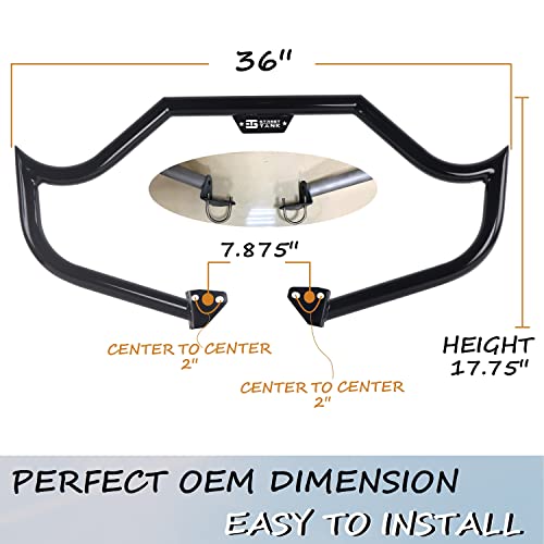 1.5 Inch Fat Crash Bar For Dyna 2006-2017 Street Bob, Fat Bob, Wide Glide Models, Strong Engine Guard For Dyna Crash Bars Installing Or Upgrade, Killing Highway Bar Black #TOP3