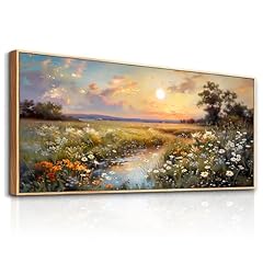 Rural Scenery Wood Framed