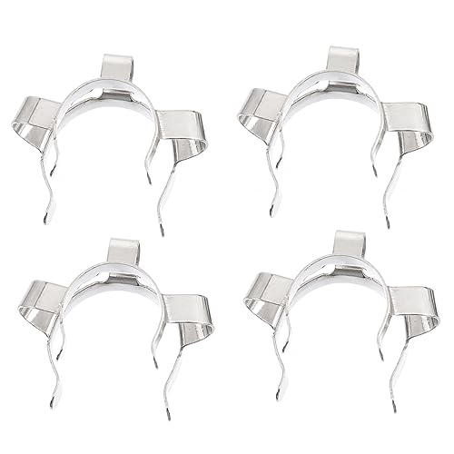 FUNOMOCYA 4pcs Stainless Steel Clips Laboratory Clamps Easy to Use in Chemistry Lab