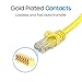 Cmple - Cat 6 Ethernet Cable 5 ft, Cat6 Patch Cables 10Gbps LAN Cable, 550MHz Network Cable, RJ45 Connectors, Compatible with Gaming Computer, Laptop, Modem, Router, HDTV, Gaming Console - Yellow