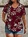ROSRISS Womens Short Sleeve T Shirts Loose Casual Plus Size Tunics Tops 22W