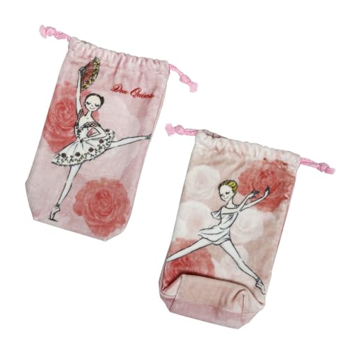 【itscorbeille ballet イツコルベイユ】巾着ポーチ(Sサイズ) ドン・キホーテ ピンクのサムネイル