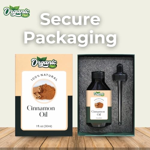 Image of Organic Zing Cinnamon (Cinnamomum verum) Oil | Pure & Natural Essential Oil for Skincare, Aroma & Diffuser - 30ml /1.01fl oz