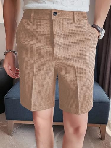Image of GRECIILOOKS Casual Men Shorts | Rich Regular Fit Solid Short with Side Pockets | Relaxed Fit Half Pants | Mid Rise Waist (Available in Plus Size)