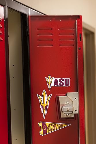 Image of Arizona State University Premium Vinyl Sticker Pack - Large Waterproof Decals for Laptop, Water Bottle, Tablet, Car, Skateboard & More - Officially Licensed ASU Sun Devils Set of 8