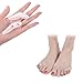 ULTNICE 2Pcs Pinky Toe Straightener Toe Separator (Blanco)