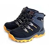 [アルバートル] アウトドア トレッキングシューズ 防水・透湿素材使用 AL-TS120J ブラック/マスタード 22.0 cm