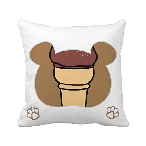 Housse de coussin ours crème glacée avec finition invisible - 2
