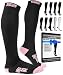 SB SOX Lite Compression Socks (15-20mmHg) for Men & Women - BEST Stockings for Running, Medical, Athletic, Edema, Diabetic, Varicose Veins, Travel, Pregnancy, Shin Splints, Nursing. (Black/Pink, S/M)