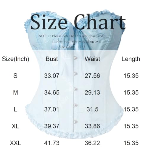 KDJJBNXY Women's Corset Top Lace Up Bustier Waist Shaping Top White M - image 3