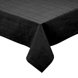 Rustic Farmhouse Square Tablecloth Heavy Duty Fabric 100% Cotton - Washable Dining Table Cover - Ideal for Dinner Party Wedding Christmas Holidays Everyday Use Table Linen 60x60 Black Rustic Farmhouse Square Tablecloth Heavy Duty Fabric 100 Cotton Washable Dining Table Cover Ideal for Dinner Party Wedding Christmas Holidays Everyday Use Table Linen 60×60 Black