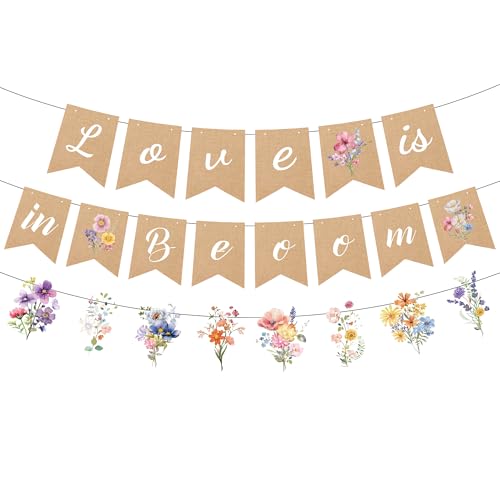 Bridal Shower Floral Banner Set