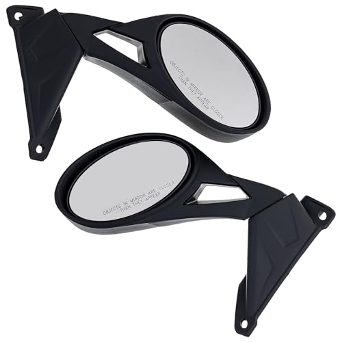 Polaris Snowmobile PRO-RIDE Hood Mount Snowmobile Mirrors - Black