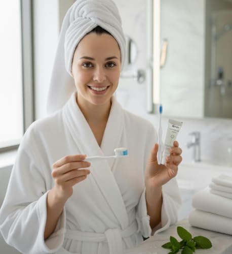 Image of Free Dental Floss with Pack-1Toothbrushes with Toothpaste (7g) | Disposable Travel Kit | Dental Kit In Bulk | Individually Wrapped | Hotels | Vacation Rentals | Homeless, Nursing