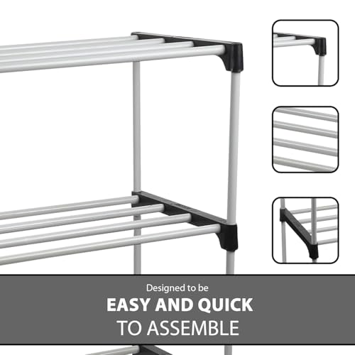 Image of 4 Layer Adjustable Bookshelf, Plastic Book Rack for Study Room, Home Library Stand, Storage Rack with Sturdy Shelves Space-Saving Organizer 4-Tier Book self Multi-Level Open Rack