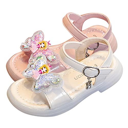 sfdgfhyf Baby Princess Shoes Summer Girls Flat Bottom Soft Breathable Comfortable Buckle Rhinestone Bow Cartoon Sandals2