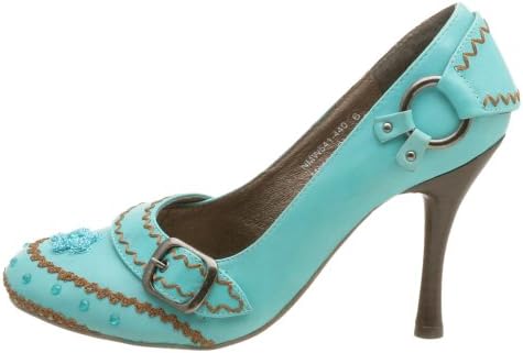 Naughty Monkey Women's Playful Buckle Pump,Turquoise,8.5 M | Image 6