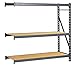 Edsal - ERP9624120A - 96W x 24D x 120H 14 ga. Steel Bulk Storage Rack Add-On Unit, Gray; Number of Shelves: 3