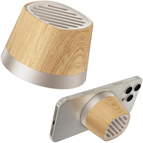 Magnetic Bluetooth Speaker, Wireless Charger Station, Portable Mini Speaker with Wireless Charger & Phone Stand, Bluetooth Speakers for Kitche, Refrigerator, Anything Magnet, Gifts