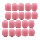 Abaodam 20個入りラペルマイク用スポンジカバー マイク風防 防水 ダストプロテクション 素材使用 便利なデザイン