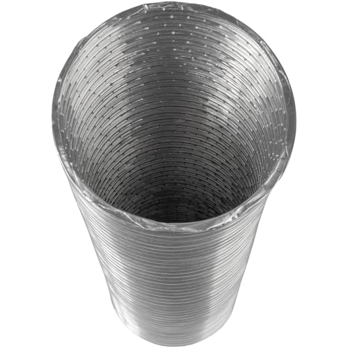 Vent Systems Flexibles Rund Aluminiumrohr DN 80 mm x 1.5 m lange Aluminiumschlauch, Flexibler Schlauch, Abluftschlauch für Heizung und Kühlung Klimaanlagen, Trockner, Abluftventilator