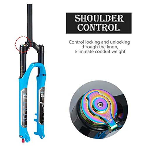 Lvtu 26/27.5/29 Inch Travel 120Mm Mtb Bicycle 34Mm Inner Tube Air Suspension Fork, Magnesium Alloy Mtb Xc Am Ultralight Mountain Bike Front Forks (Color : Straight Manual, Size : 26 Inch) #TOP2