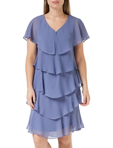 Gina Bacconi Vestido de cóctel Georgette Escalonado para Mujer, Perri, 46