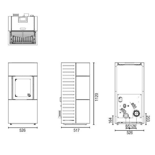 AUSTROFLAMM Pelletofen | Percy | im Stahlmantel + WiFi | 8, 0 kW-3