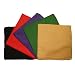 Produktbild Halstuch 5er Pack 100x100cm SetA 5Farben schwarz dunkellila grün rot und camel Baumwolle uni Tuch Accessoire