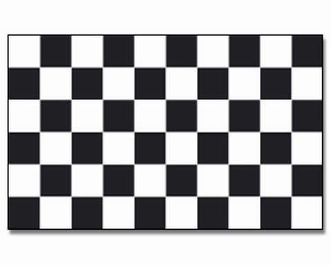 Zielflagge Fahne 90*150cm checkered black & white 85809