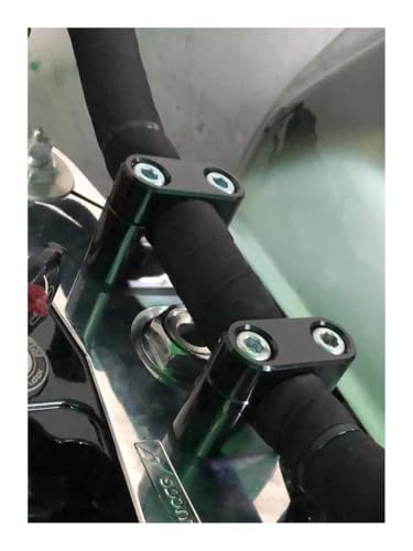 Réhausse de guidon moto 22 et 28 mm pontets universels noirs pour motocross et pit bike - 2
