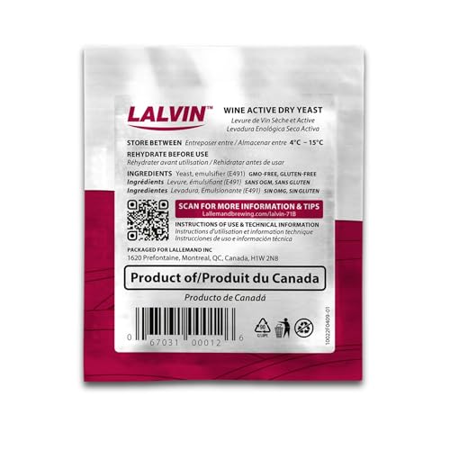 lalvin rc-212 wine yeast 10 pack - make wine cider mead kombucha at home - 5 g sachets - saccharomyces cerevisiae - sold by capybara distributors inc