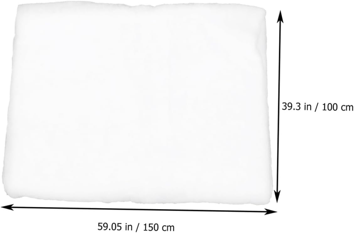 2pcs Thick White Faux Snow Blanket 1.5x1m Artificial Snow Carpet for Christmas Village Holiday Decor Indoor Winter Scene Blanket for Home Decoration