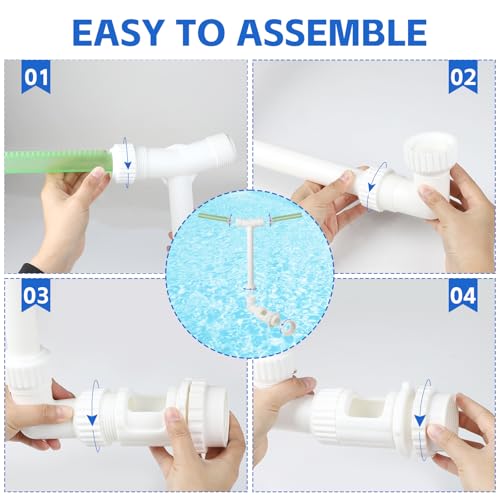 LALAGO Wasserbrunnen Dual Spray Einstellbarer Pool Wasserfall Brunnen mit Adapter Belüfter, Doppelte Sprühwasserbrunnen, Pool Zubehör für Spa Kühles Warmes Wasser Temperaturen (Grüner Fluoreszenz)