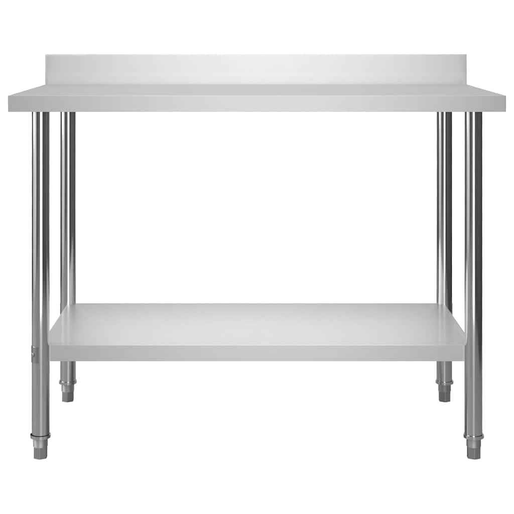 Refined Mesa Trabajo Cocina y salpicadero Acero Inoxidable 120x60x93 cm